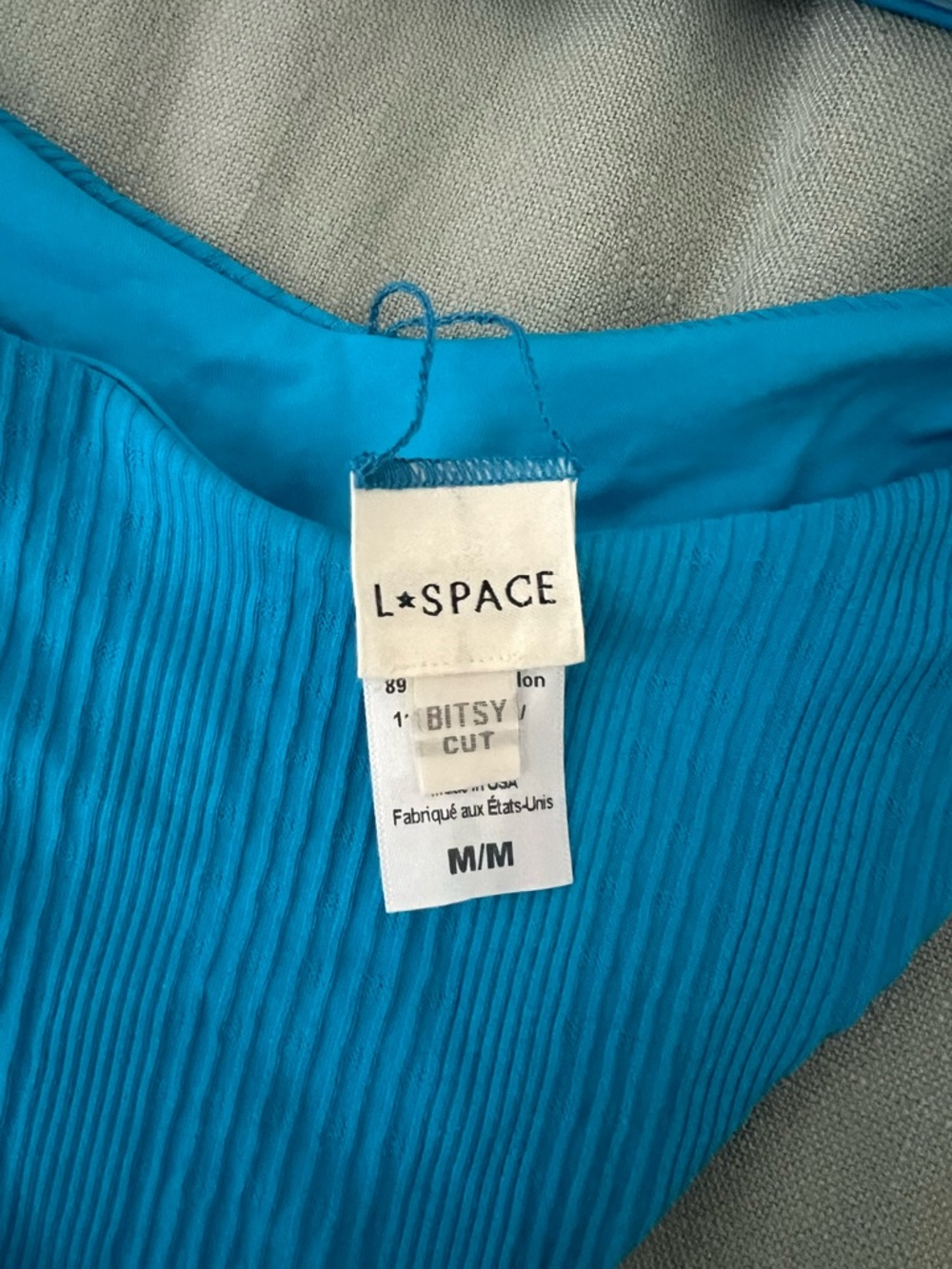 L*Space Blue Ribbed Bikini Set - Picture 3 of 3